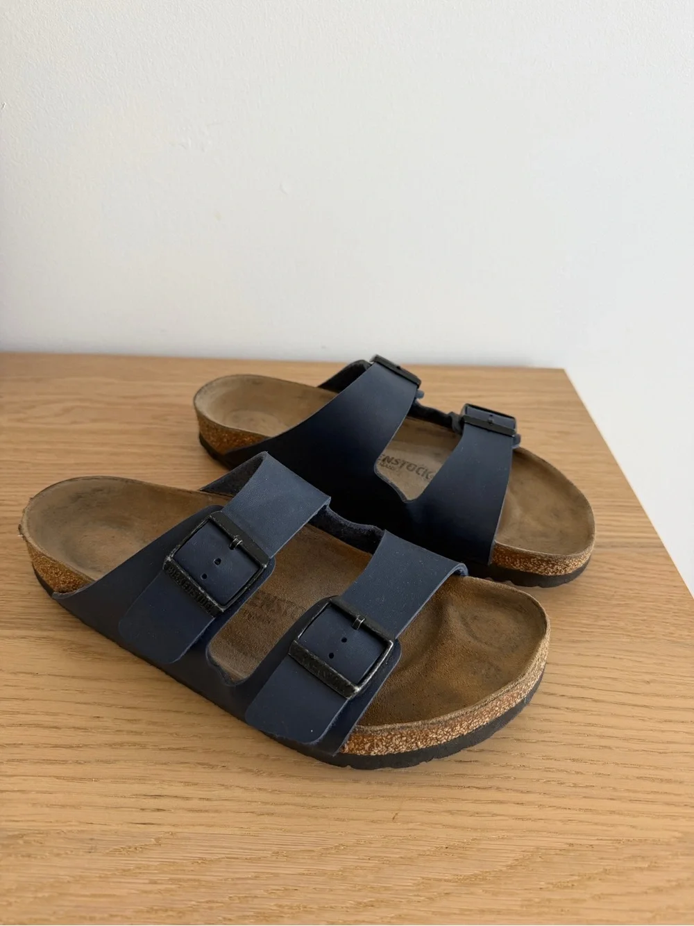 Birkenstock Arizona Navy Blue Two-Strap Sandal size 41 regular width